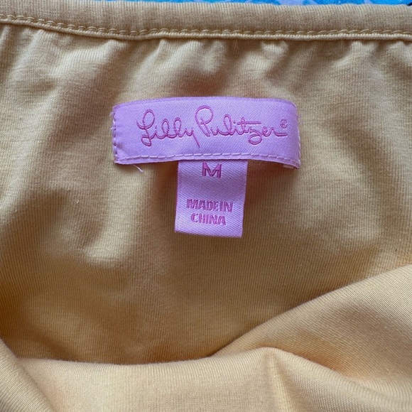 LILLY PULITZER ~ Colorful Patchwork Lined Halter Dress with Pockets size M - Picture 3 of 10